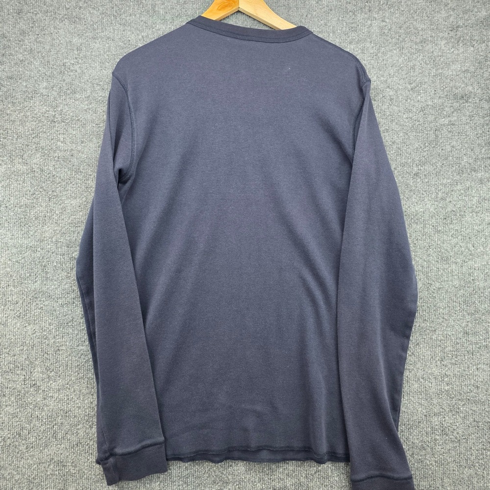 DC Comics Originals Batman Navy Blue Thermal Waffle Knit Long Sleeve Shirt s06 - Picture 5 of 7